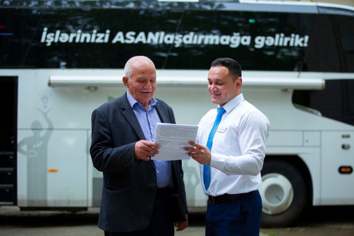 Qazaxın işğaldan azad olunan kəndlərinin sakinləri Səyyar ASAN xidmətdən yararlanıblar