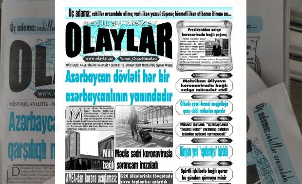 "Olaylar" qəzeti 30 yaşında