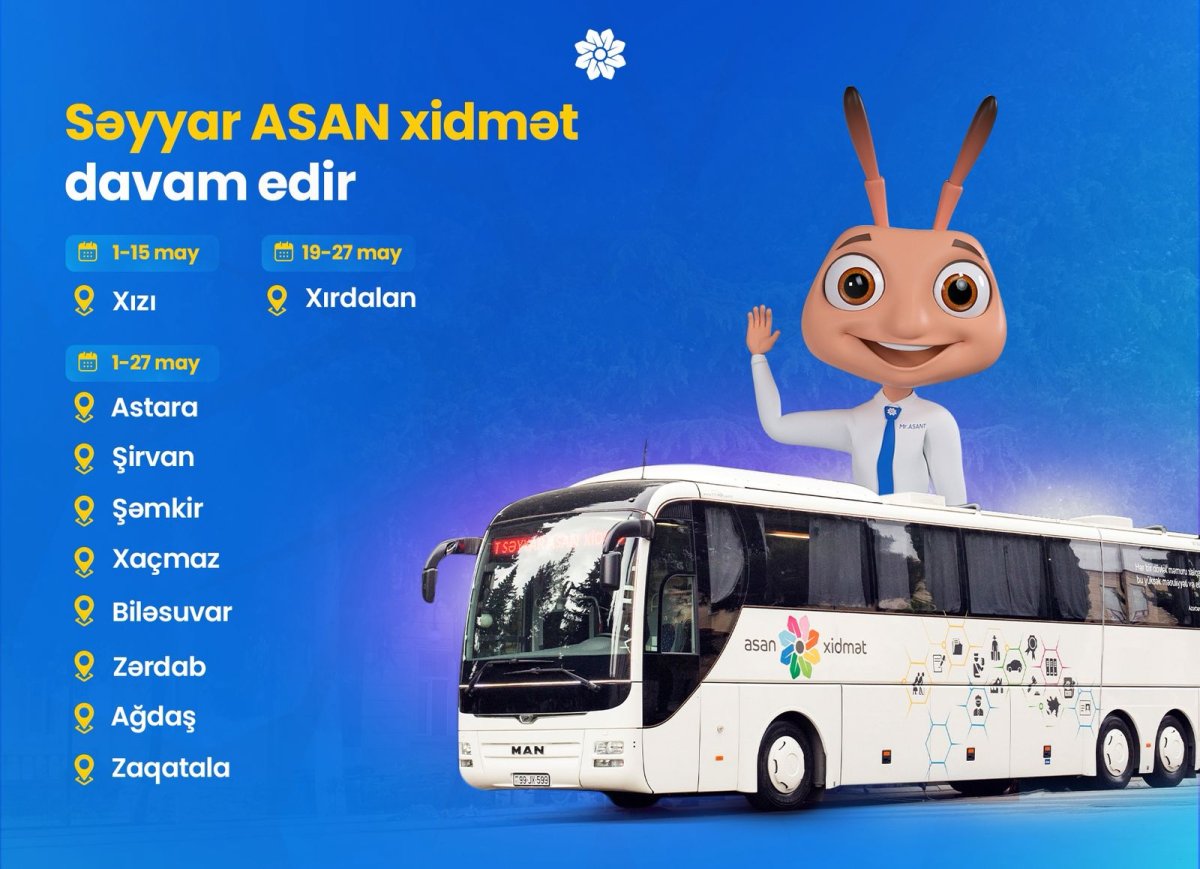 Səyyar ASAN xidmət davam edir