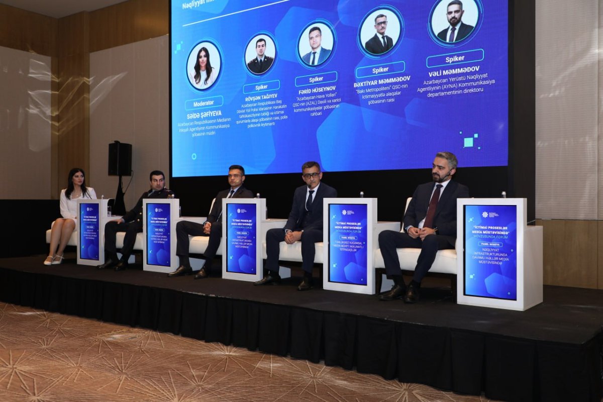 “İctimai proseslər media müstəvisində” mövzusunda II Forum çərçivəsində “Nəqliyyat infrastrukturunda davamlı həllər media müstəvisində” adlı panel sessiya keçirilib