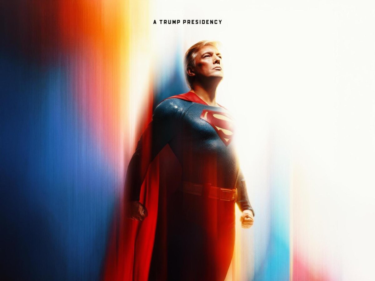Ağ Ev Trampı Supermen kimi təqdim etdi – FOTO