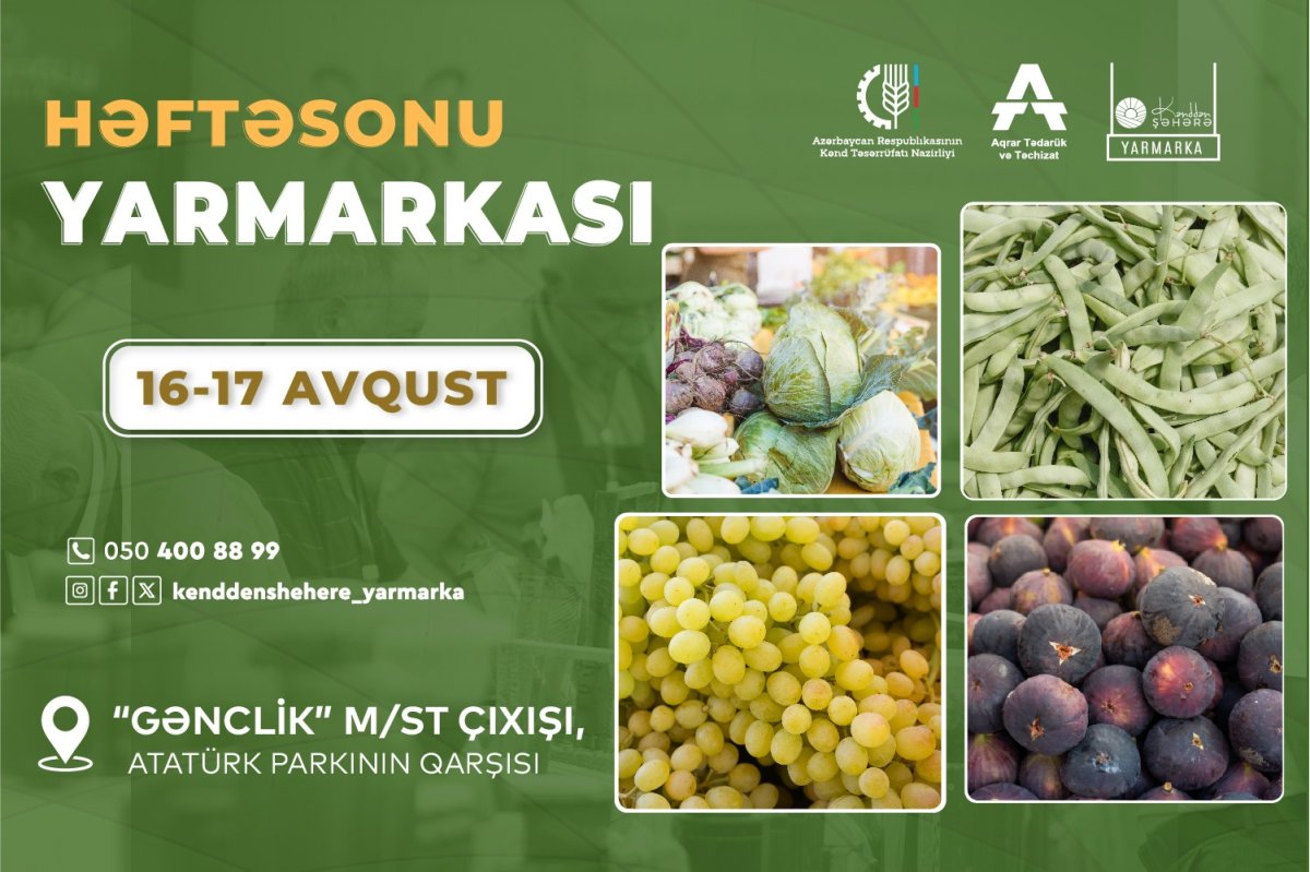 Bakıda növbəti “Kənddən Şəhərə” yarmarkası təşkil olunacaq