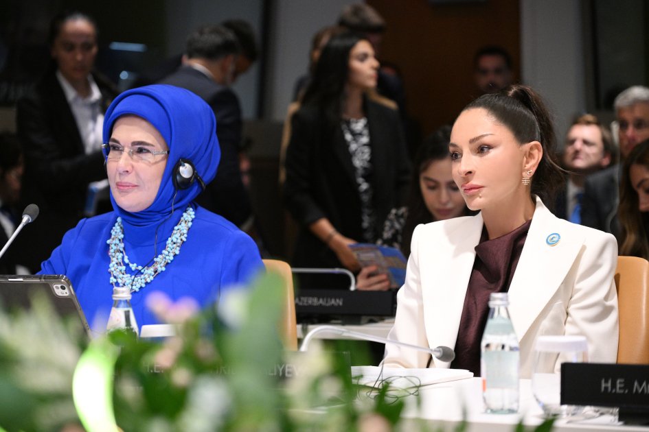 Mehriban Əliyeva BMT Baş Assambleyası çərçivəsində xüsusi sessiyada iştirak edib