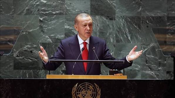 Ərdoğanın BMT çıxışının sonu efirdən kəsildi – VİDEO