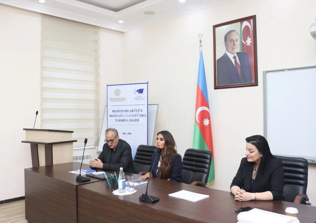 Mediatorlar üçün “Mediasiya təlimi üzrə tədris vəsaiti”nin təqdimatı olub