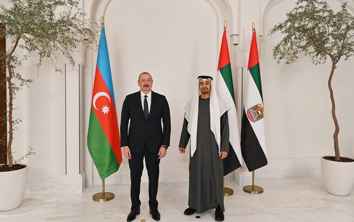 İlham Əliyev BƏƏ Prezidentini Füzulidə qarşıladı