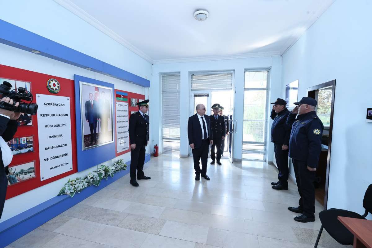 DGK sədri “Yevlax” gömrük postunda mövcud vəziyyətlə tanış olub