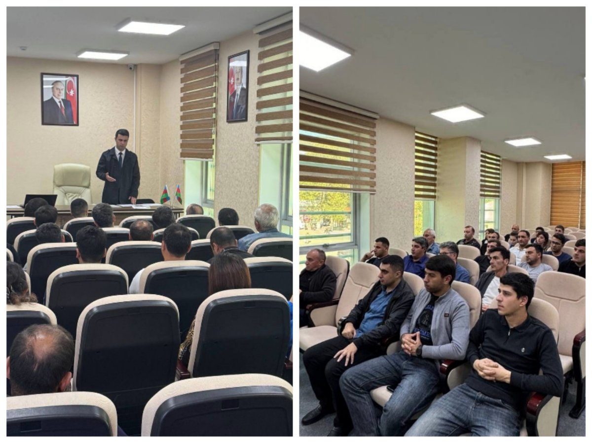 Şəkidə əməyin mühafizəsi və icbari sığorta mövzusunda maarifləndirici təlim keçirilib
