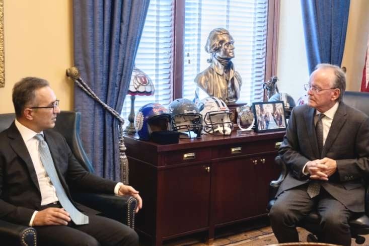 Dövlət Komitəsinin sədri Yuta Senatının prezidenti ilə görüşüb
