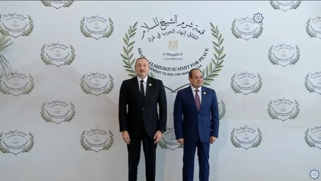 Azərbaycan Prezidenti İlham Əliyev Yaxın Şərq Sülh Sammitində iştirak edir