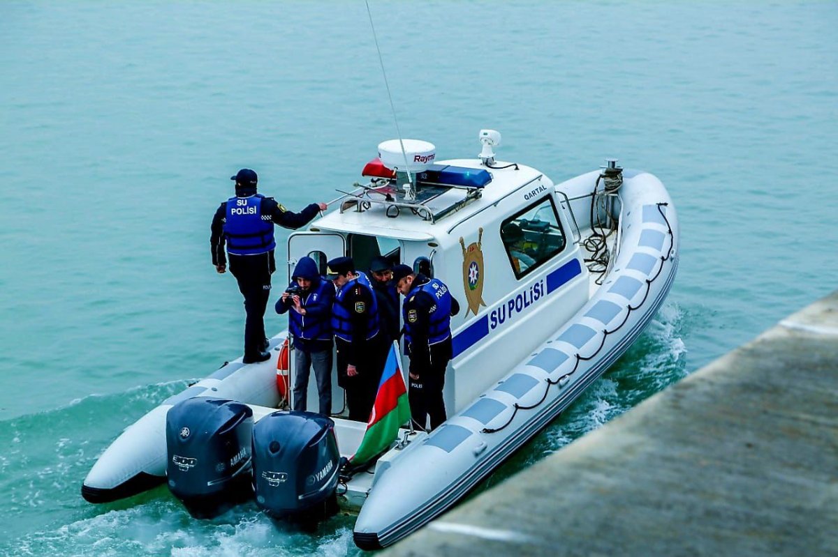 Su polisi Xəzər dənizində brokonyerlik edən iki nəfəri saxladı