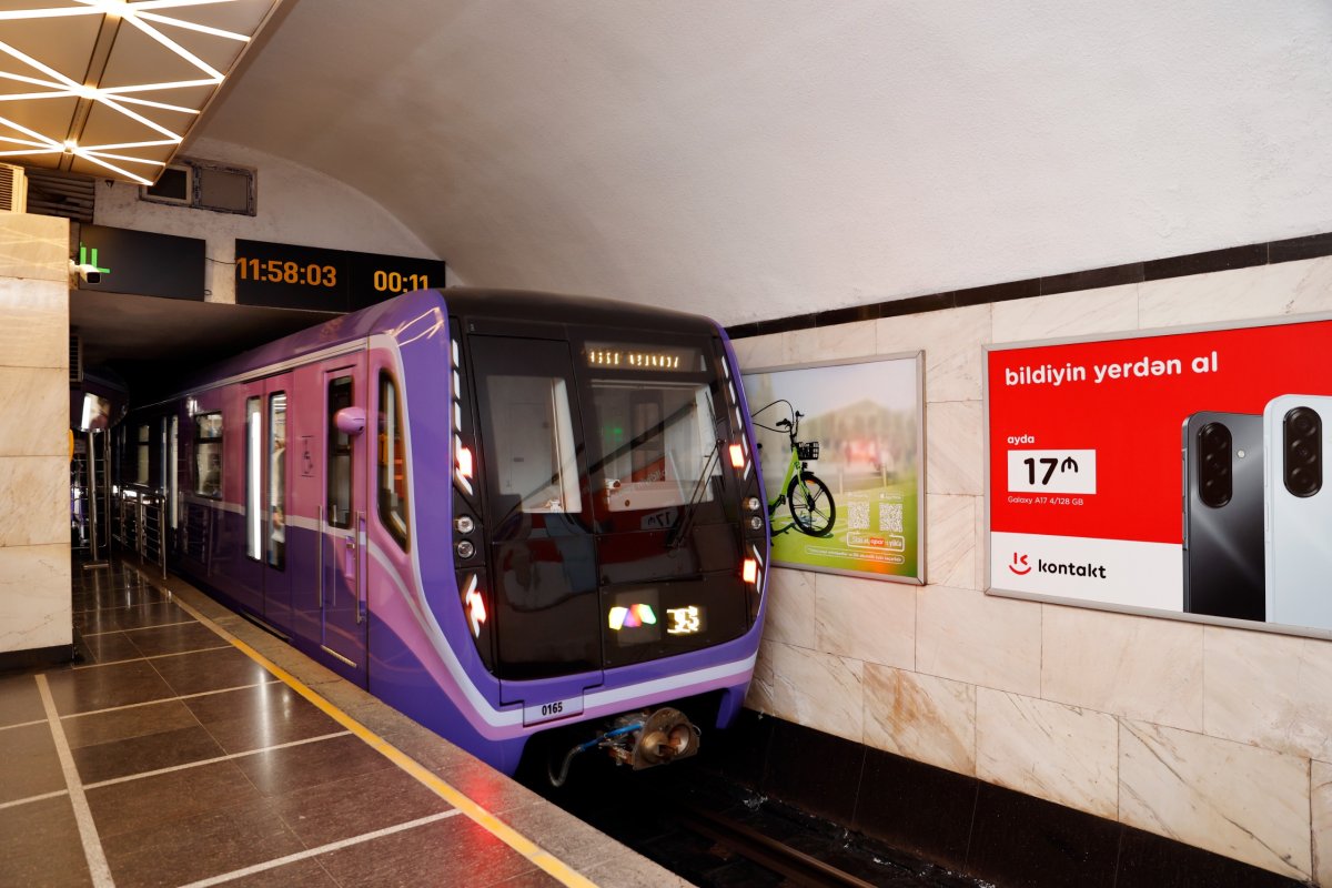Bakı metrosunun Bənövşəyi xəttində interval 5 dəqiqəyə endirildi