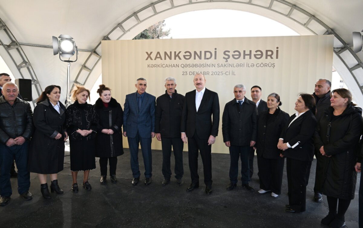 Prezident Kərkicahan sakinləri ilə görüşdü
