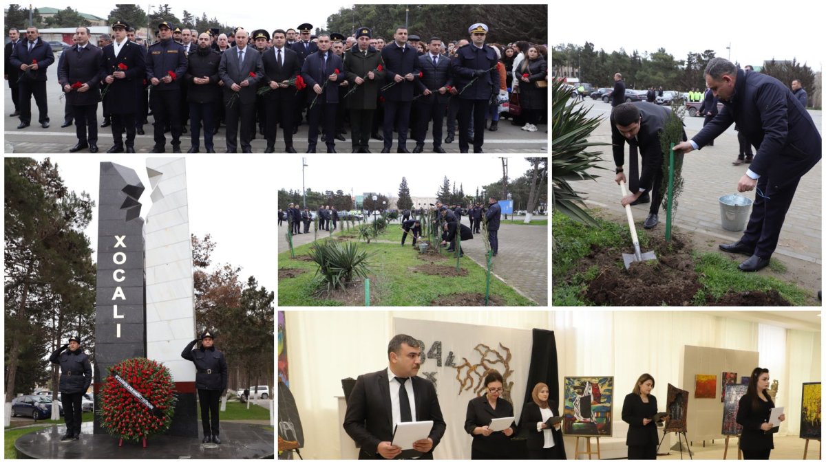 Neftçalada Xocalı soyqırımının 34-cü ildönümü qeyd olunub