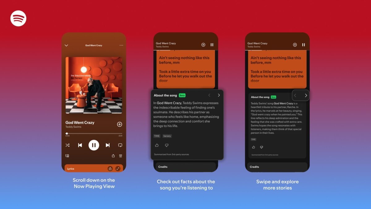 Spotify mahnılar haqqında yeni məlumatlar təqdim edir