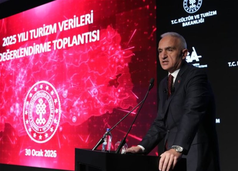 Türkiyə 2025-ci il üzrə turizm nəticələrini açıqlayıb