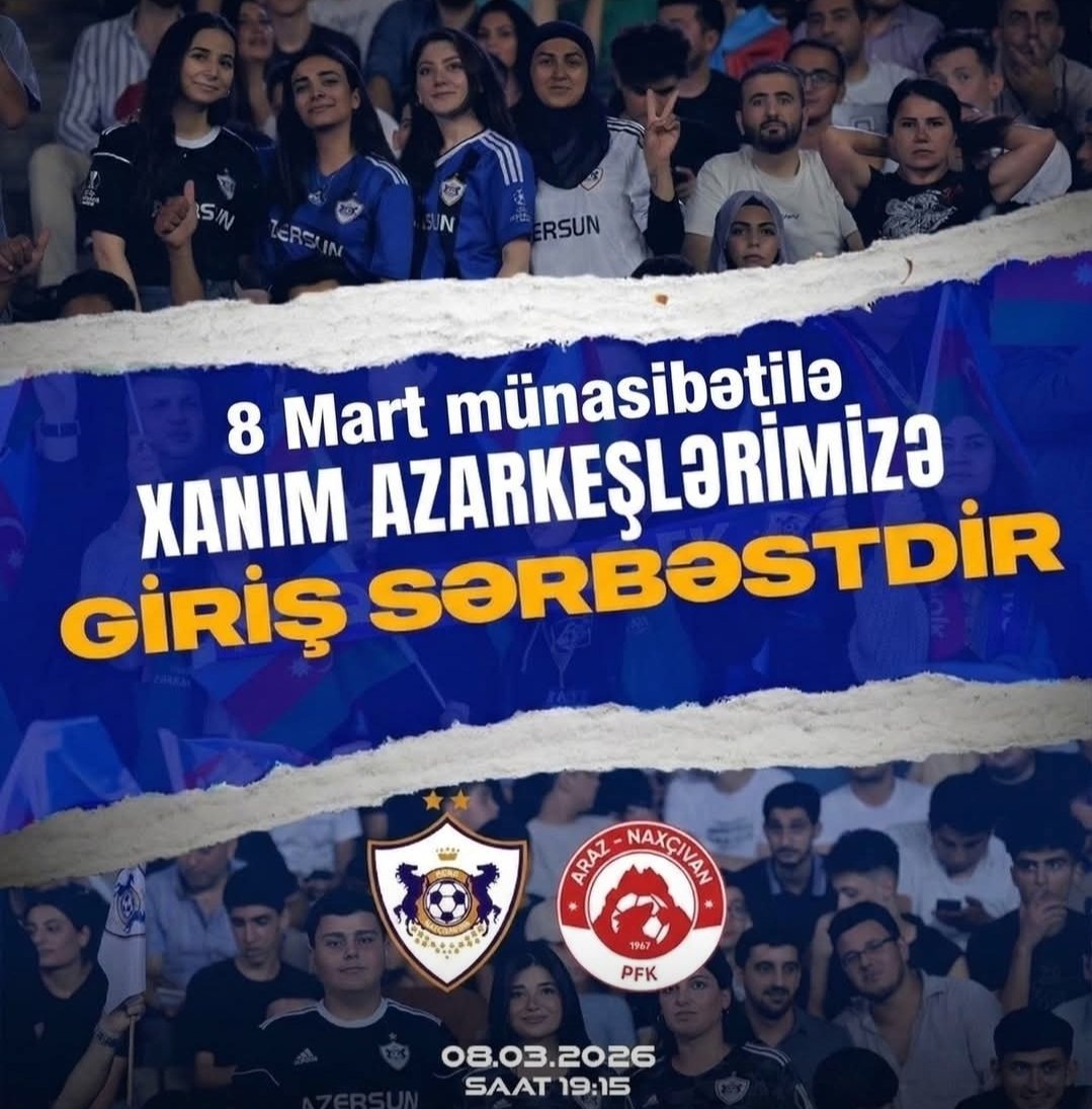 “Qarabağ”dan xanım azarkeşlərə jest - Giriş PULSUZDUR