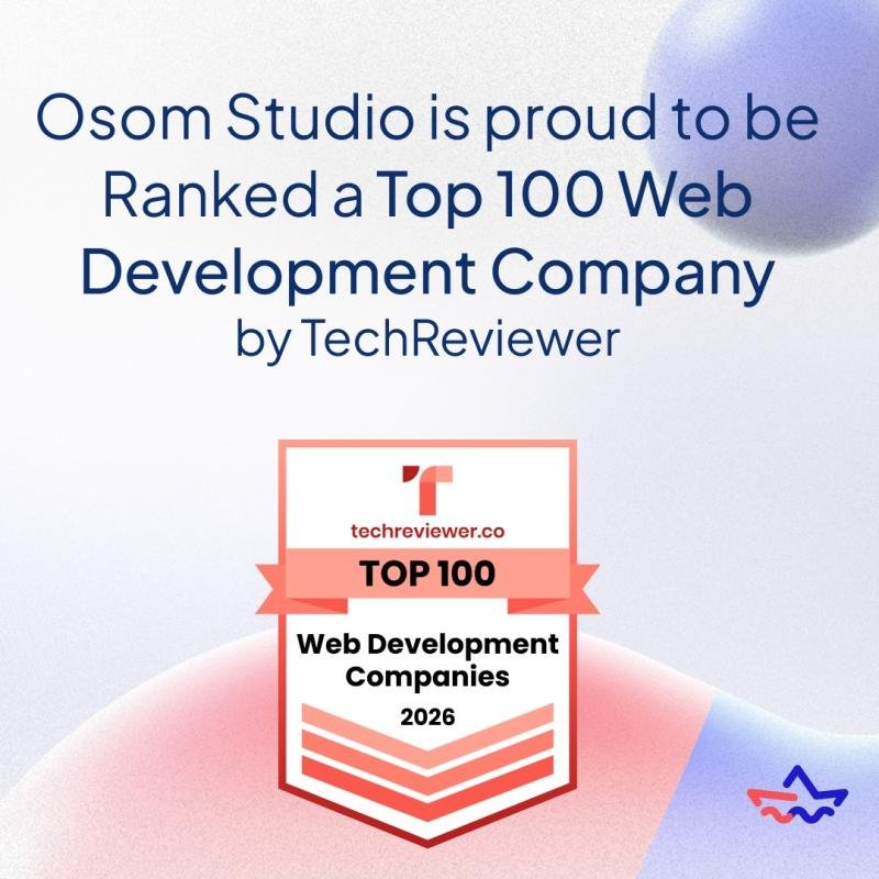 Osom Studio: 2026-cı ilin ən yaxşı 100 veb-dizayn şirkəti sırasında