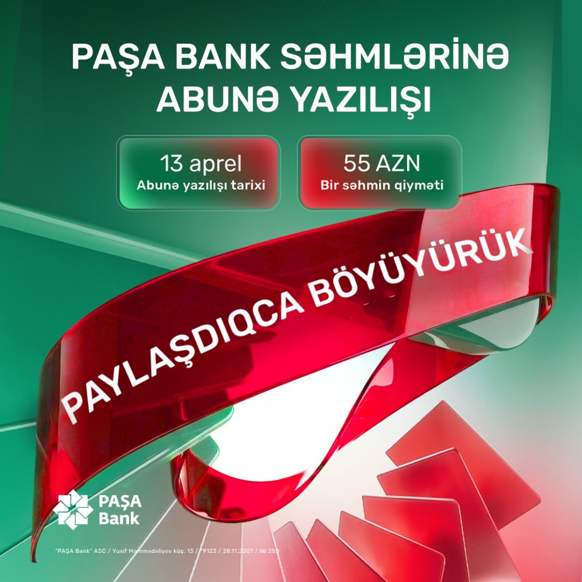 PAŞA Bank tarixi IPO-ya start verir