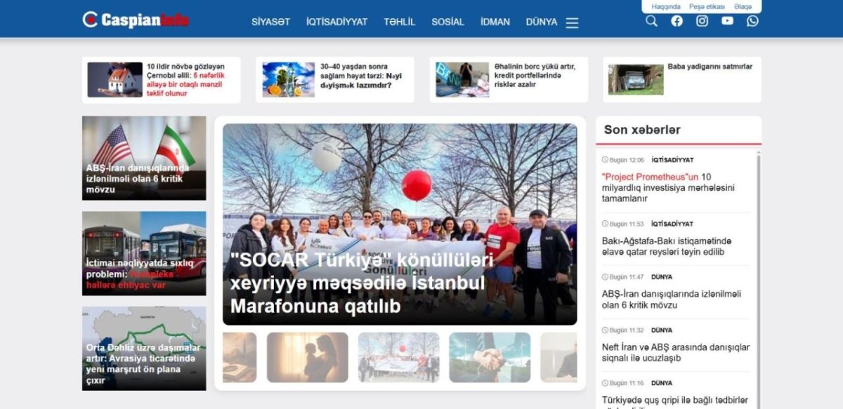 Caspianinfo.az fəaliyyətə başladı!