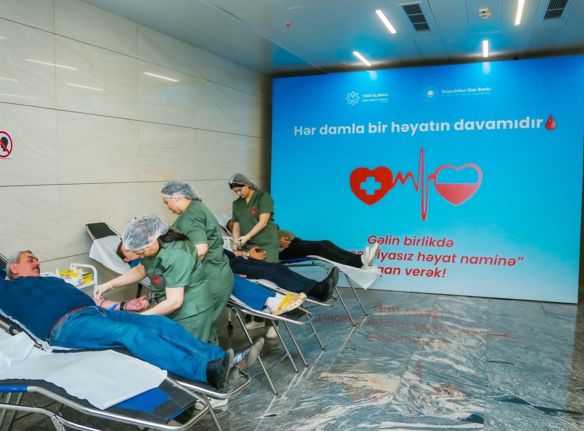 Yeni Klinikada qanvermə aksiyası keçirilib