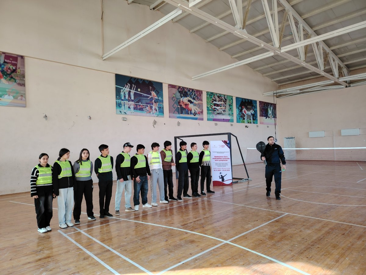 Məktəblilər arasında badminton üzrə mini çempionat təşkil olunub