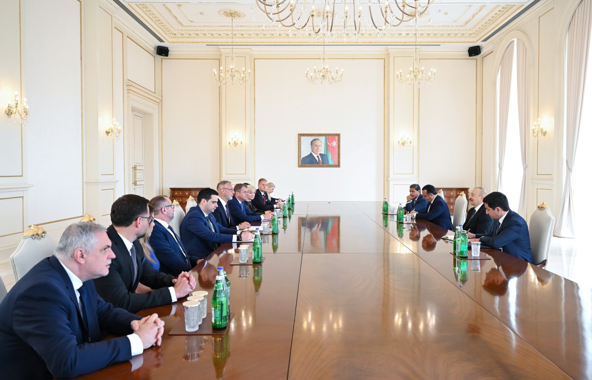 İlham Əliyev Slovakiya Milli Şurası sədrini qəbul edib