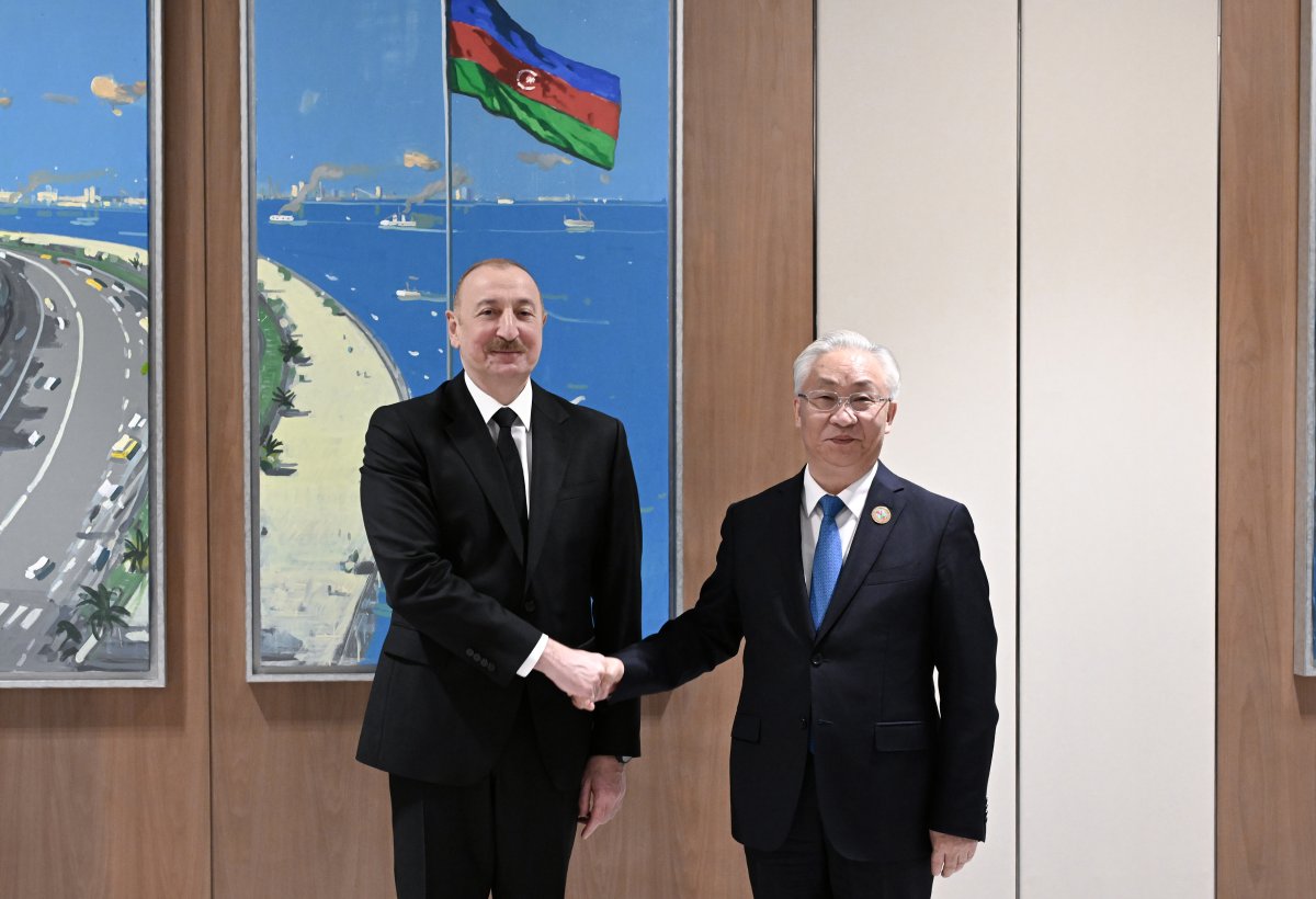 İlham Əliyev Çin Dövlət Şurasının Baş nazirinin müavinini qəbul edib
