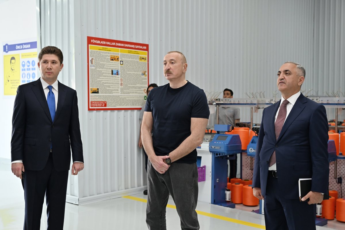 Xankəndidə iş əlcəkləri istehsalı müəssisəsinin açılışı olub - FOTOLAR