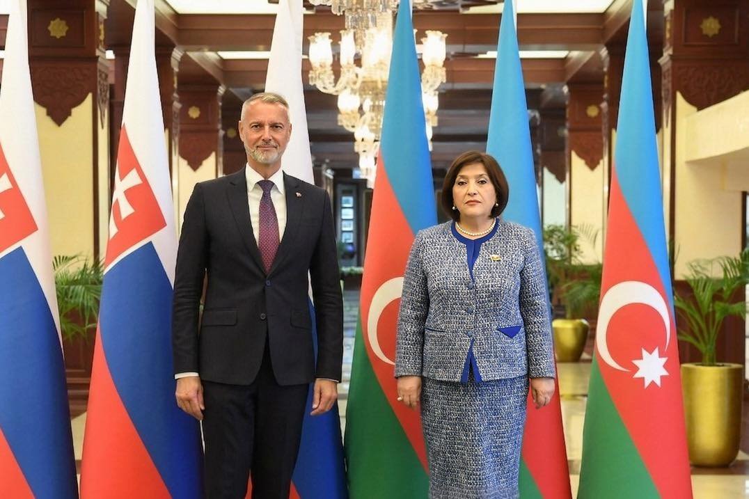 Sahibə Qafarova Slovakiya Milli Şurasının sədri ilə görüşüb