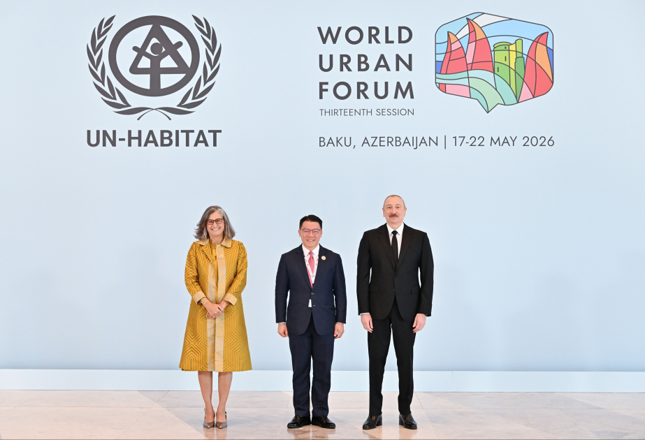 Prezident WUF13-ün açılışında iştirak edir