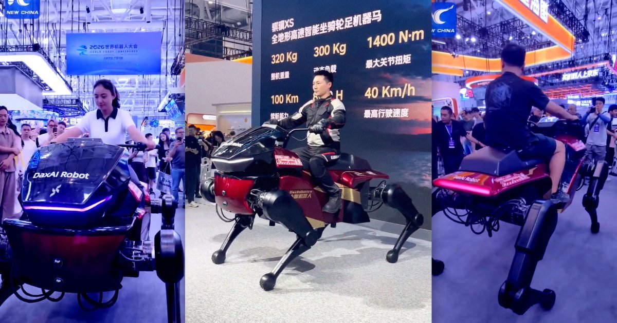 Çin şirkəti sürülə bilən robot at təqdim edib