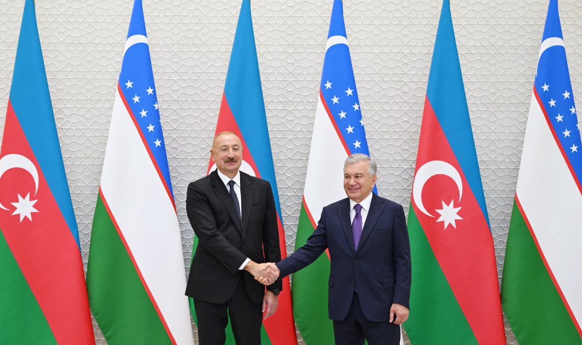 Daşkənddə Prezident İlham Əliyevin rəsmi qarşılanma mərasimi olub - Şəkil 1