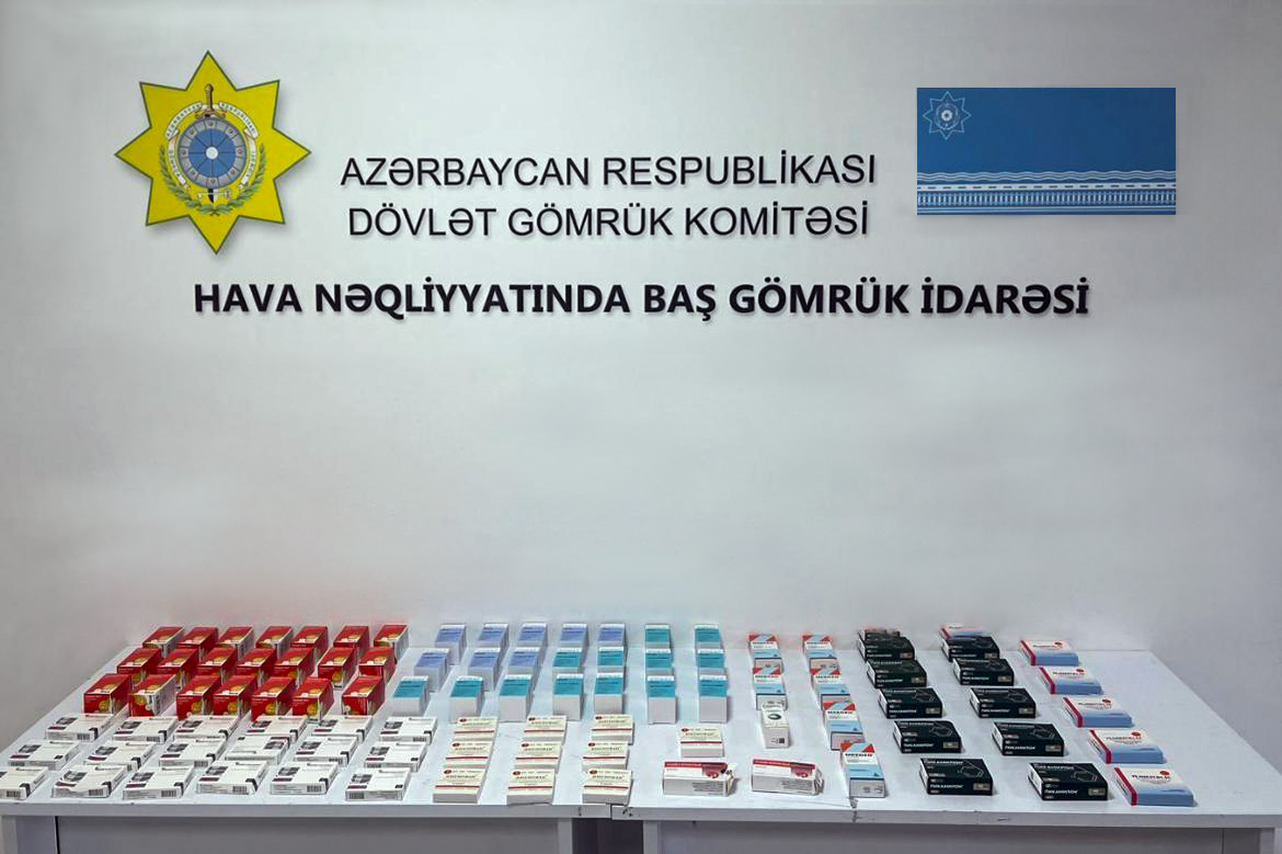 Hava limanında gömrük qaydaları pozulmaqla ölkəyə gətirilən dərmanlar aşkarlanıb