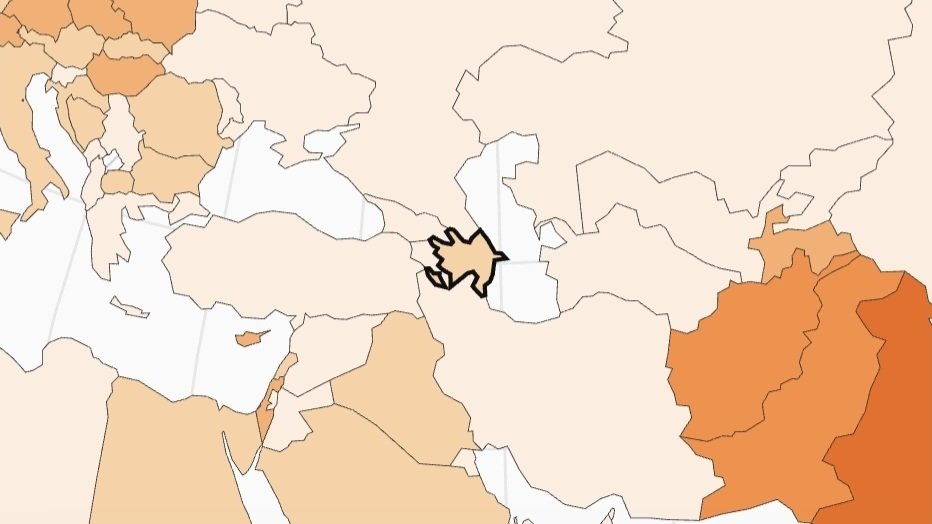 Azərbaycan ishaldan ölüm göstəricisi aşağı ölkələr sırasındadır