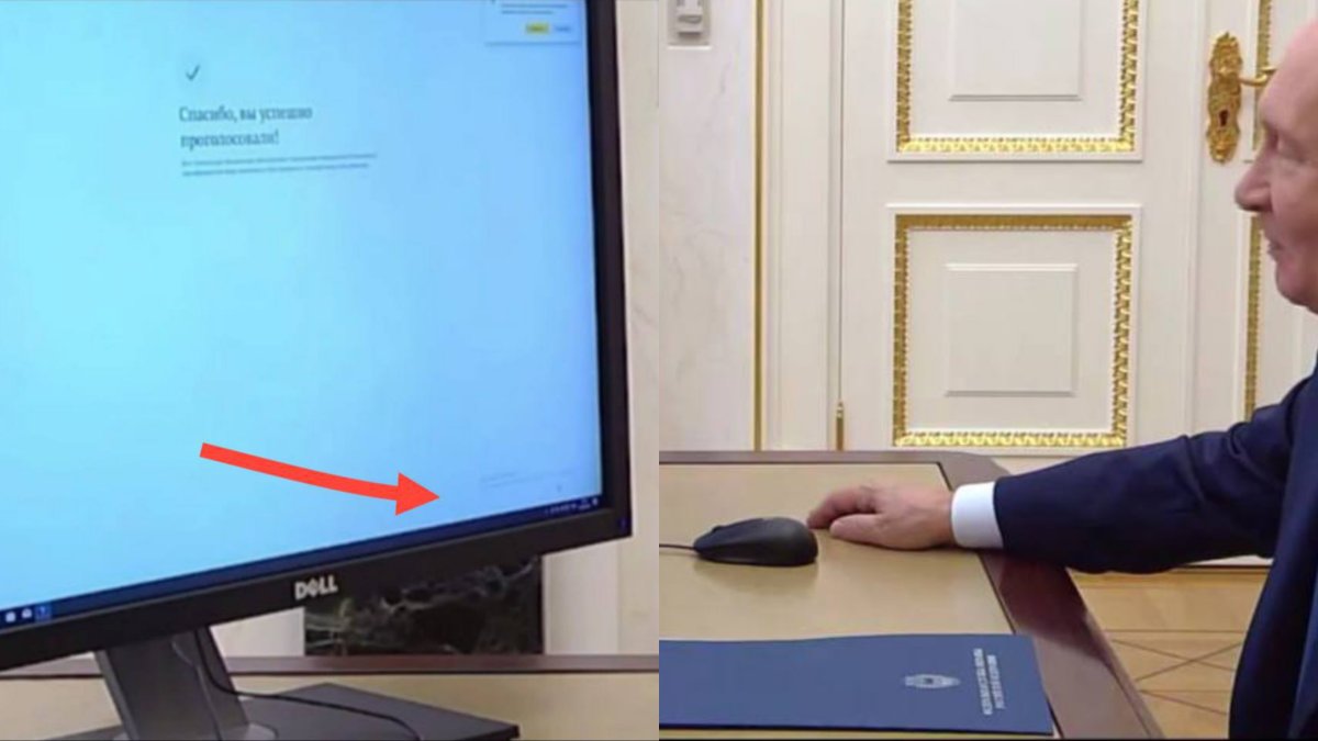 Putinin kompüterində aktivləşdirilməmiş Windows diqqət çəkib