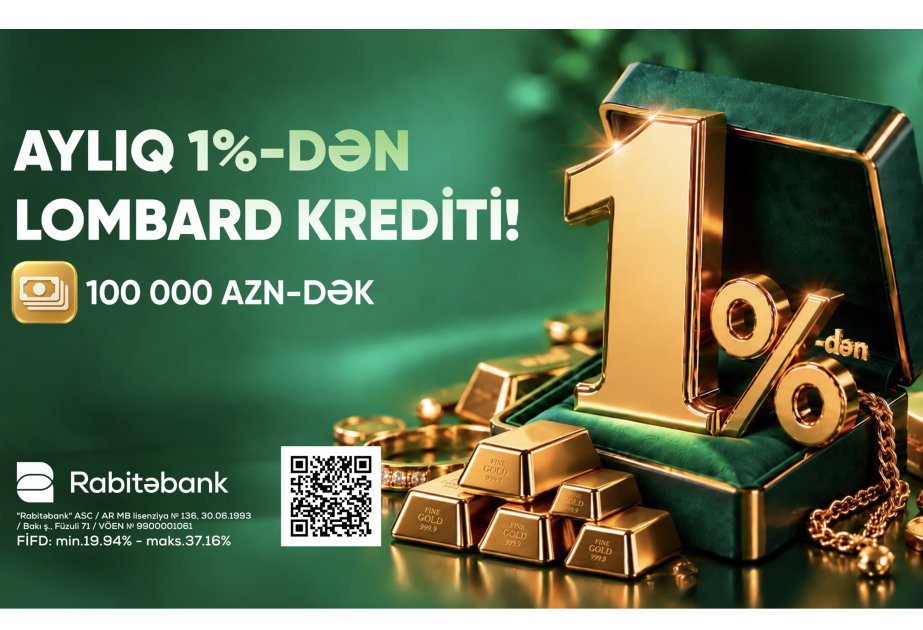 Qızıl payız fürsəti lombard kreditində aylıq cəmi 1 faizdən başlayır