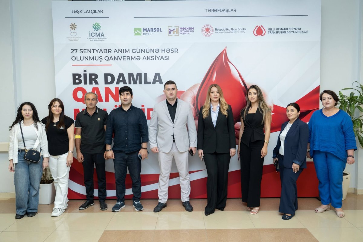 “Bir damla qan, min ümidə can” aksiyasında 800-dən çox şəxs iştirak edib - FOTOLAR