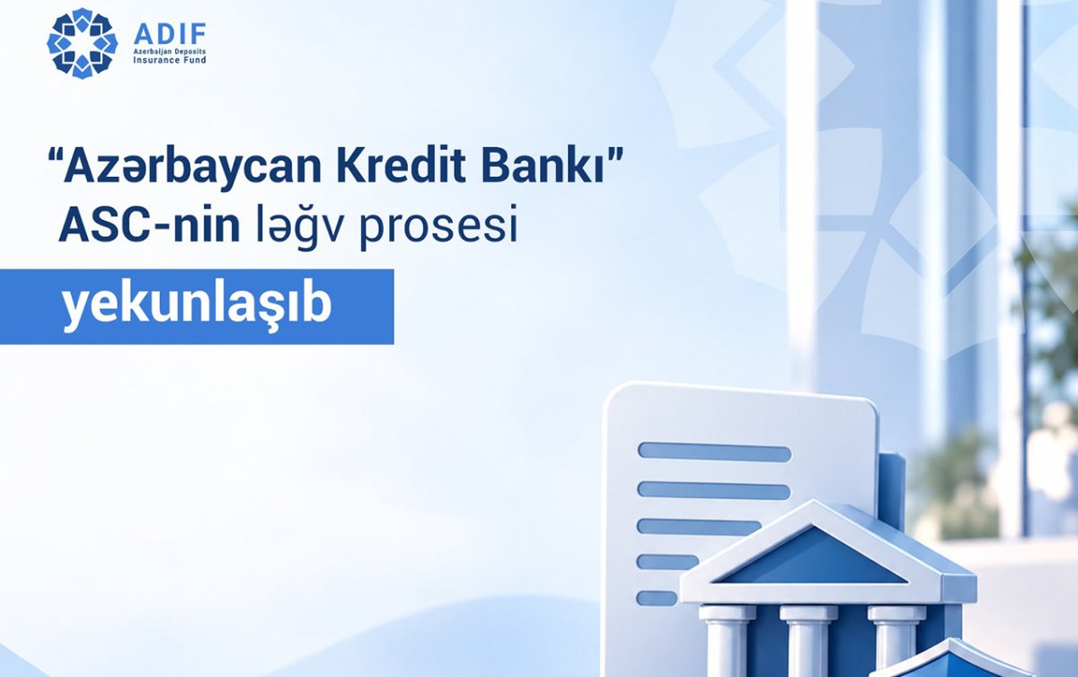 “Azərbaycan Kredit Bankı” ASC-nin ləğv prosesi yekunlaşıb