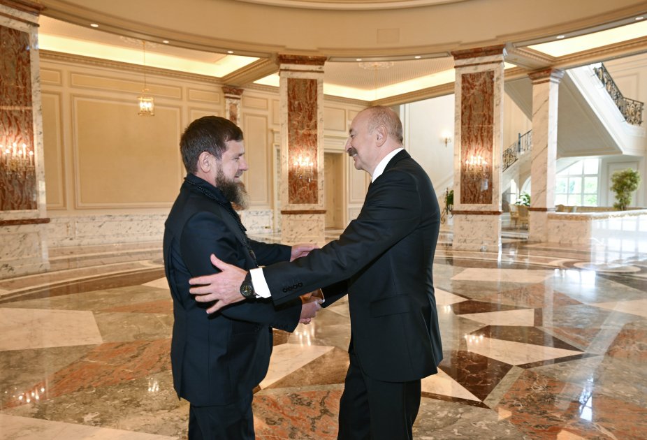 Prezident İlham Əliyev Ramzan Kadırovu qəbul edib