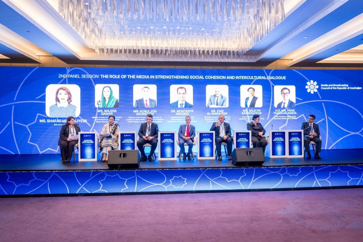 “Sosial birliyin və mədəniyyətlərarası dialoqun gücləndirilməsində medianın rolu” mövzusunda panel sessiya təşkil edilib