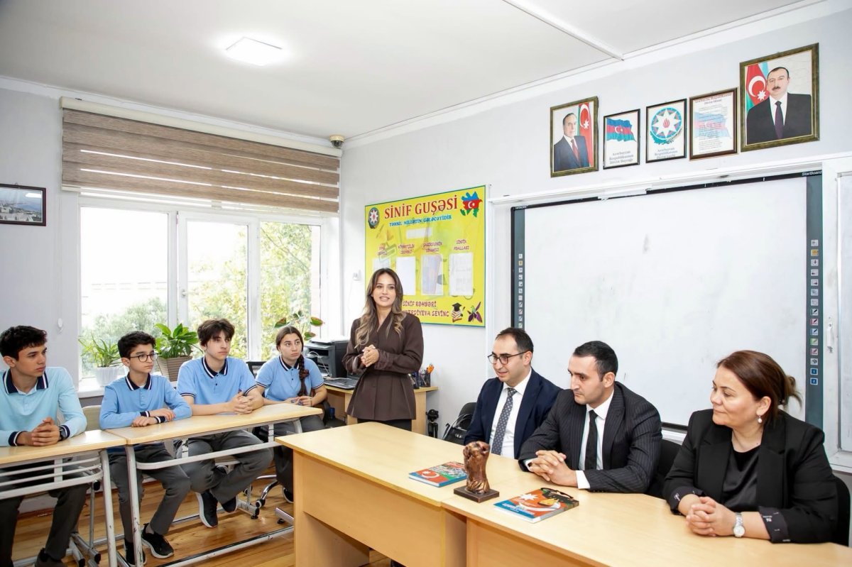 Xidmət əməkdaşları Vətən müharibəsinin altıncı ildönümü ərəfəsində məktəblilərlə görüşüb