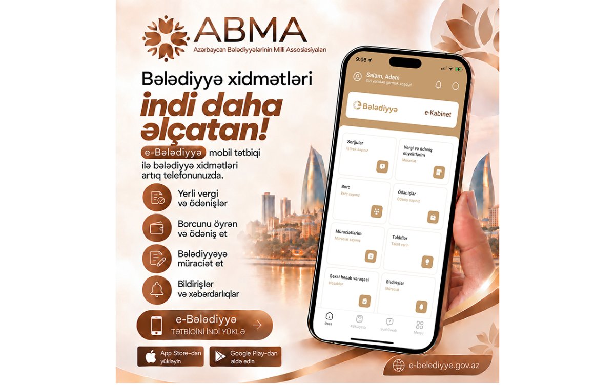 E-Bələdiyyə tətbiqi istifadəyə verildi