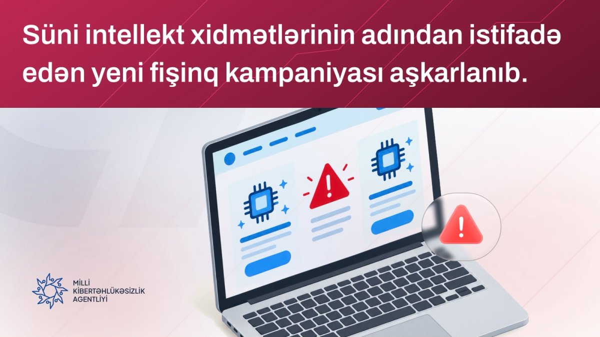 Süni intellekt xidmətlərinin adından istifadə edən yeni fişinq kampaniyası aşkarlanıb