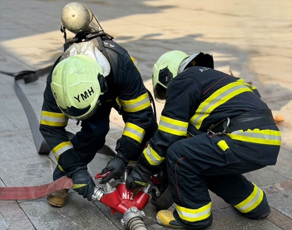 FHN-in Dövlət Yanğından Mühafizə Xidməti yanğın-taktiki təlim keçirib