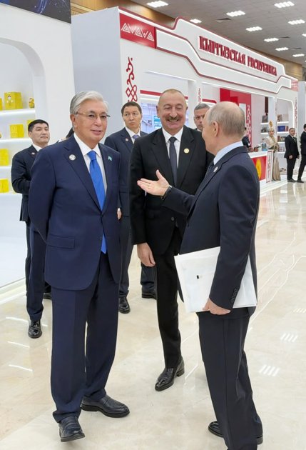 İlham Əliyev MDB-nin iştirakçı ölkələrinin milli stendləri ilə tanış olub - Şəkil 5