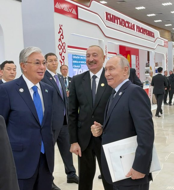 İlham Əliyev MDB-nin iştirakçı ölkələrinin milli stendləri ilə tanış olub - Şəkil 4