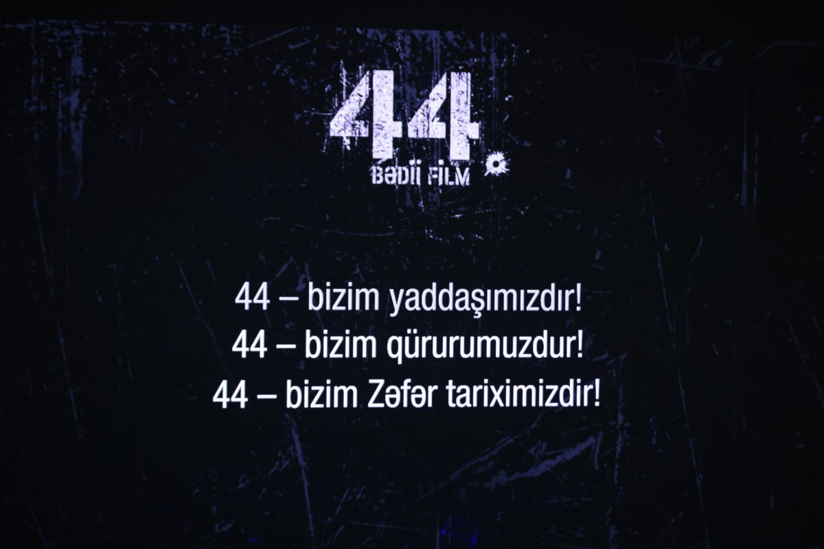 “44” bədii filminin təqdimatı keçirilib - FOTOLAR - Şəkil 11